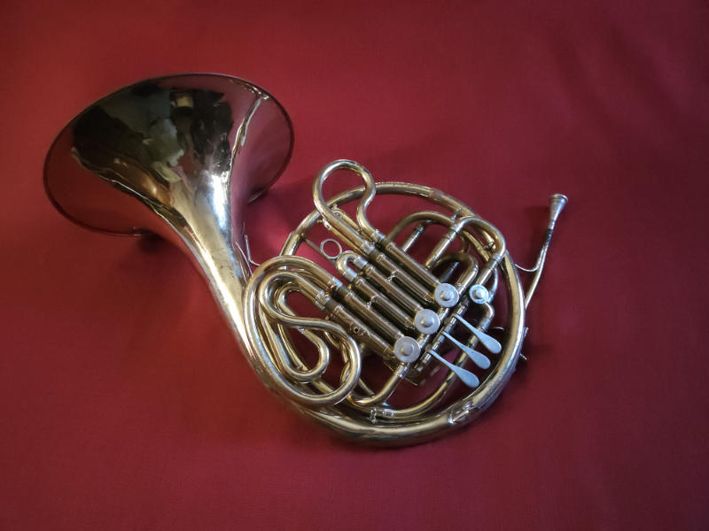 French horn Photo of a French horn