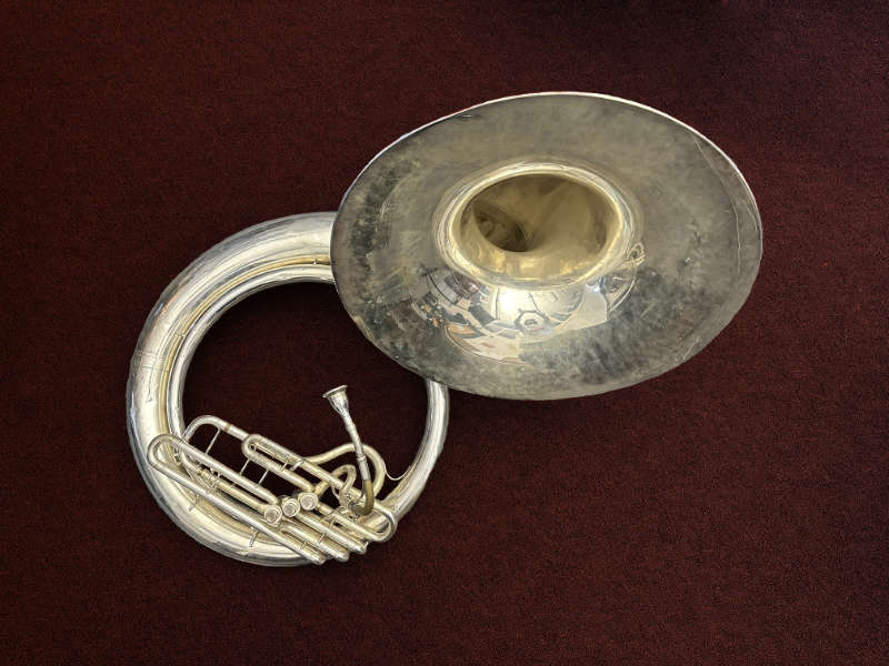 Top view of a Sousaphone