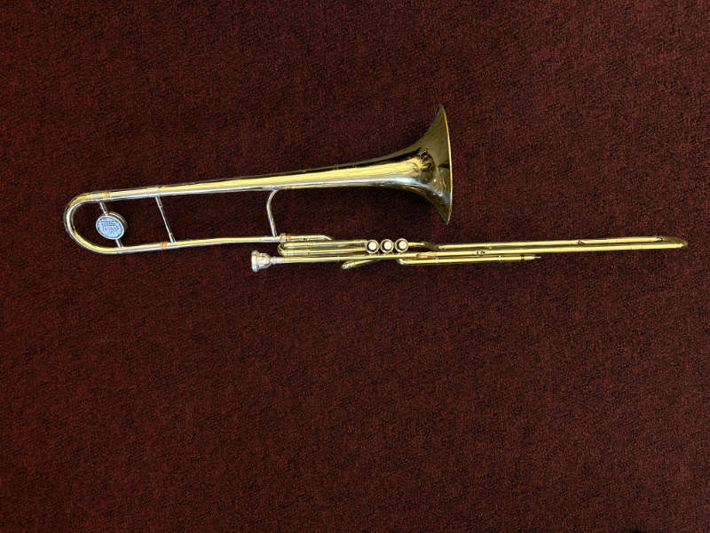 Photo of a valve trombone